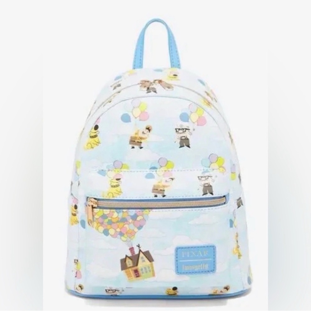 Loungefly Pixar Up Themed Backpack - Light Blue